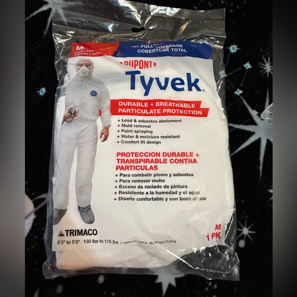 DuPont Tyvek Personal Protective Equipment Size M NWT 2 sets